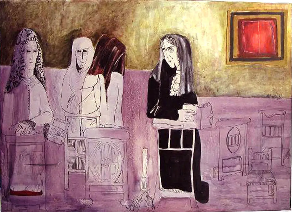 Cuadro: Las beatas de María Teresa Berrios