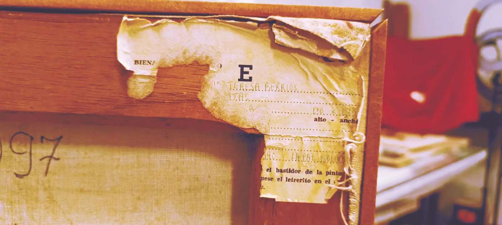 Cuadro de atrás de María Teresa Berrios